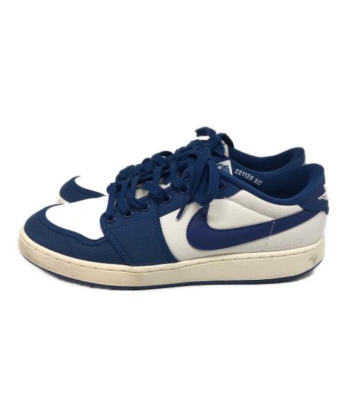 NIKE（ナイキ）NIKE (ナイキ) AIR JORDAN 1 KO LOW スニーカー ホワイト×ブルー サイズ:27.5㎝の古着・服飾アイテム