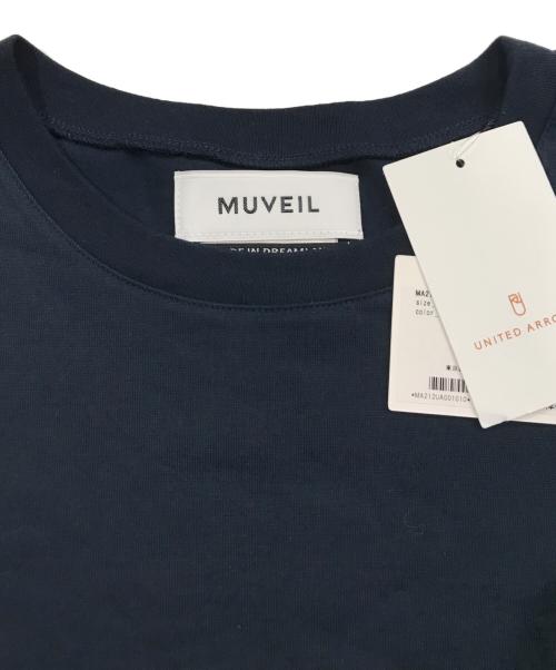 MUVEIL（ミュベール）MUVEIL (ミュベール) ブドウレース コンビジャージ ワンピース ネイビー サイズ:36 未使用品の古着・服飾アイテム