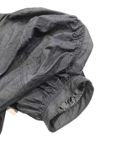 MUVEIL（ミュベール）MUVEIL (ミュベール) BALLOON SLEEVE BIJOUX DRESS インディゴ サイズ:1の古着・服飾アイテム