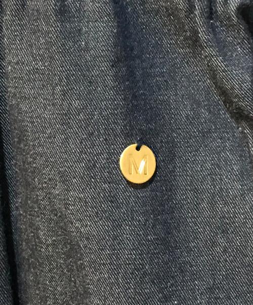 MUVEIL（ミュベール）MUVEIL (ミュベール) BALLOON SLEEVE BIJOUX DRESS インディゴ サイズ:1の古着・服飾アイテム