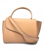 ATP ATELIERエーティーピー アトリエ）の古着「Montalcino レザー2WAYショルダーバッグ」｜ベージュ