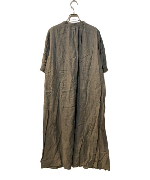 journal standard L'essage（ジャーナルスタンダード レサージュ）journal standard L'essage (ジャーナルスタンダード レサージュ) フレンチリネンスキッパーワンピース ベージュ サイズ:36の古着・服飾アイテム