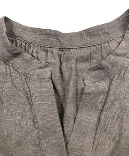 journal standard L'essage（ジャーナルスタンダード レサージュ）journal standard L'essage (ジャーナルスタンダード レサージュ) フレンチリネンスキッパーワンピース ベージュ サイズ:36の古着・服飾アイテム