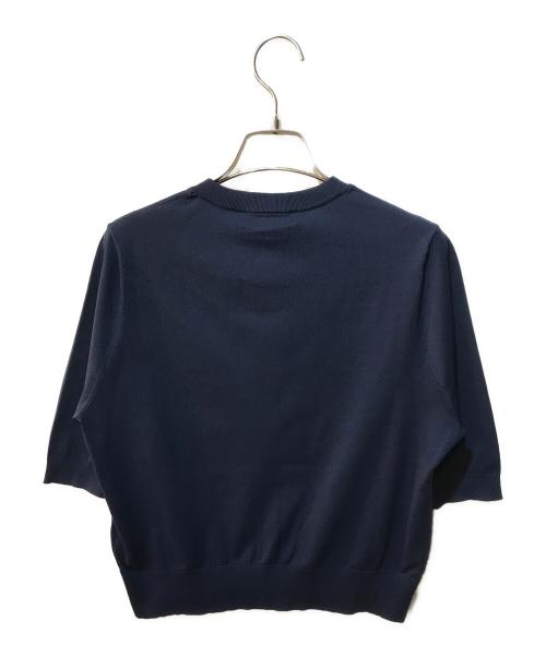 CABAN（キャバン）CABAN (キャバン) ファインポリエステル ハーフスリーブポケットカーディガン ネイビー サイズ:S 未使用品の古着・服飾アイテム