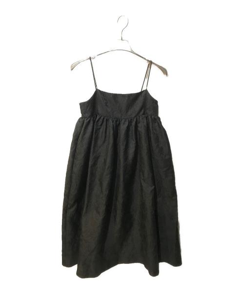 La boutique BonBon（ラブティックボンボン）La boutique BonBon (ラブティックボンボン) ジャガードキャミソールワンピース ブラック サイズ:Fの古着・服飾アイテム