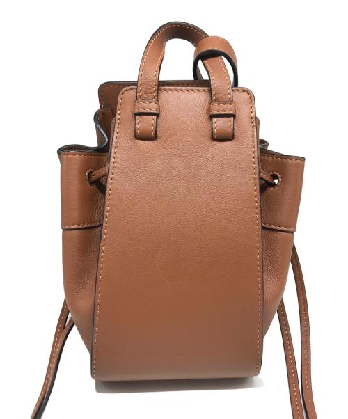 LOEWE（ロエベ）LOEWE (ロエベ) ハンモックドローストリングバッグミニ ブラウンの古着・服飾アイテム