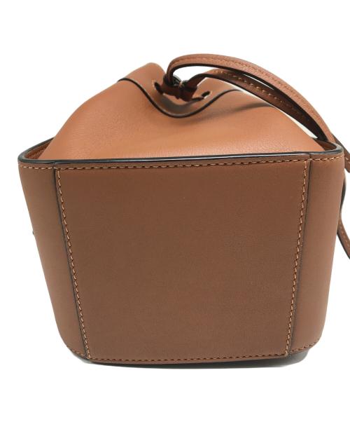 LOEWE（ロエベ）LOEWE (ロエベ) ハンモックドローストリングバッグミニ ブラウンの古着・服飾アイテム