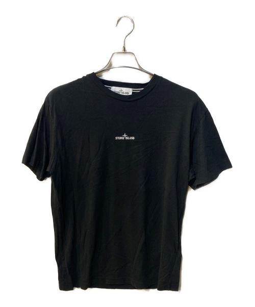 STONE ISLAND（ストーンアイランド）STONE ISLAND (ストーンアイランド) プリントTシャツ ブラック サイズ:Lの古着・服飾アイテム
