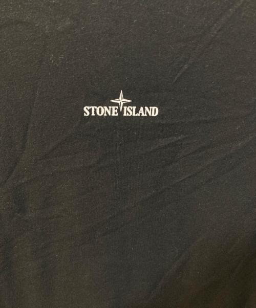 STONE ISLAND（ストーンアイランド）STONE ISLAND (ストーンアイランド) プリントTシャツ ブラック サイズ:Lの古着・服飾アイテム