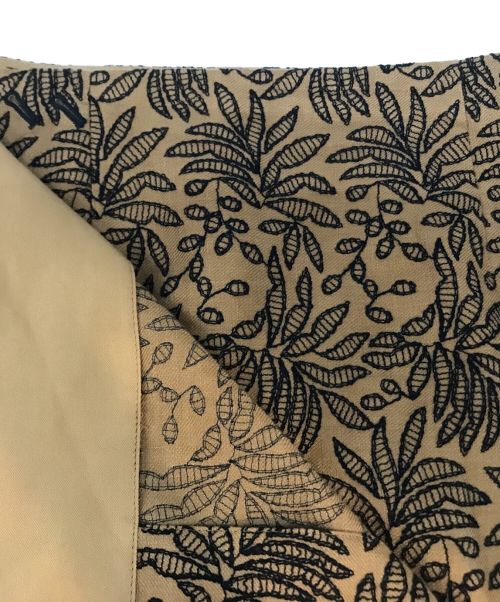 house of lotus（ハウスオブロータス）house of lotus (ハウスオブロータス) リネンエンブロイダリーラップスカート ベージュ サイズ:Mの古着・服飾アイテム