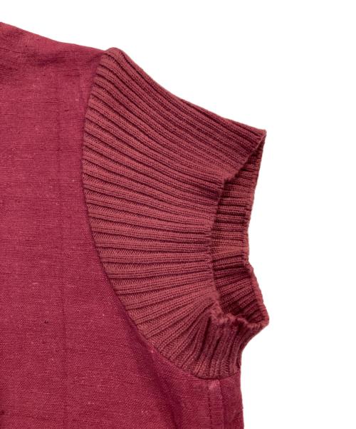 Y's（ワイズ）Y's (ワイズ) 手織りワンピース レッド サイズ:Freeの古着・服飾アイテム