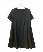 R&D.M.Co-OLDMAN'S TAILORオールドマンズテイラー）の古着「リネンワンピース」｜ブラック