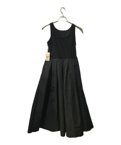 THIRD MAGAZINE（サードマガジン）THIRD MAGAZINE (サードマガジン) トリコットピケノースリーブワンピース ブラック サイズ:9 未使用品の古着・服飾アイテム