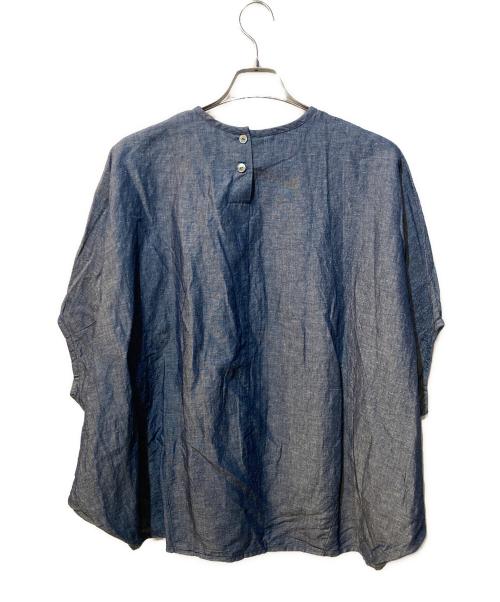 mizuiro-ind（ミズイロインド）mizuiro-ind (ミズイロインド) デニムコクーンワイドプルオーバー インディゴ サイズ:Freeの古着・服飾アイテム
