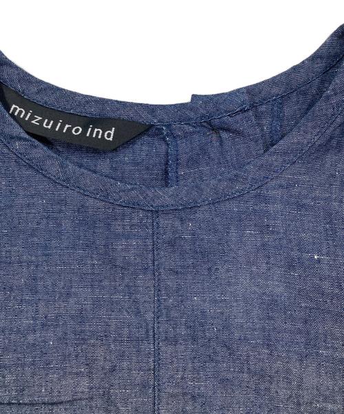 mizuiro-ind（ミズイロインド）mizuiro-ind (ミズイロインド) デニムコクーンワイドプルオーバー インディゴ サイズ:Freeの古着・服飾アイテム