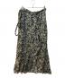 ISABEL MARANT ETOILE（イザベルマランエトワール）の古着「Printed Linen Wrap Skirt」｜ネイビー