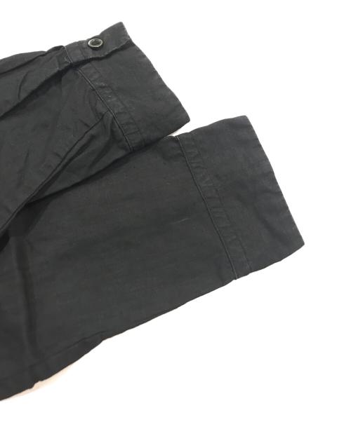 nestrobe confect（ネストローブ コンフェクト）nestrobe confect (ネストローブ コンフェクト) ハイカウントリネンバンドカラーシャツ ブラック サイズ:3の古着・服飾アイテム