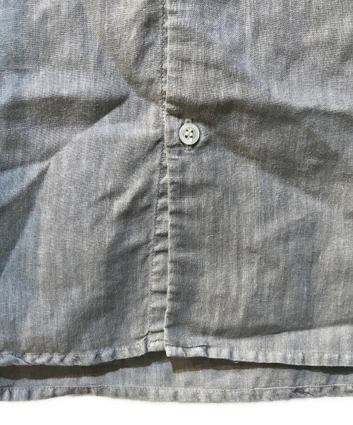 nestrobe confect（ネストローブ コンフェクト）nestrobe confect (ネストローブ コンフェクト) ピグメントダイリネンレギュラーカラーシャツ グレー サイズ:3の古着・服飾アイテム