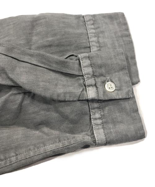 nestrobe confect（ネストローブ コンフェクト）nestrobe confect (ネストローブ コンフェクト) ピグメントダイリネンレギュラーカラーシャツ グレー サイズ:3の古着・服飾アイテム