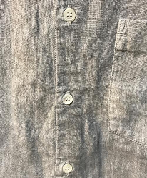 nestrobe confect（ネストローブ コンフェクト）nestrobe confect (ネストローブ コンフェクト) ピグメントダイリネンレギュラーカラーシャツ グレー サイズ:3の古着・服飾アイテム