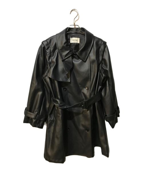 THE TOE（ザ・トゥー）THE TOE (ザ・トゥー) Brooklyn short trench coat ブラック サイズ:S 未使用品の古着・服飾アイテム