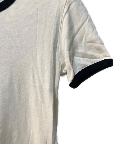 courreges（クレージュ）courreges (クレージュ) ホワイトバックル Tシャツ ホワイト サイズ:Sの古着・服飾アイテム