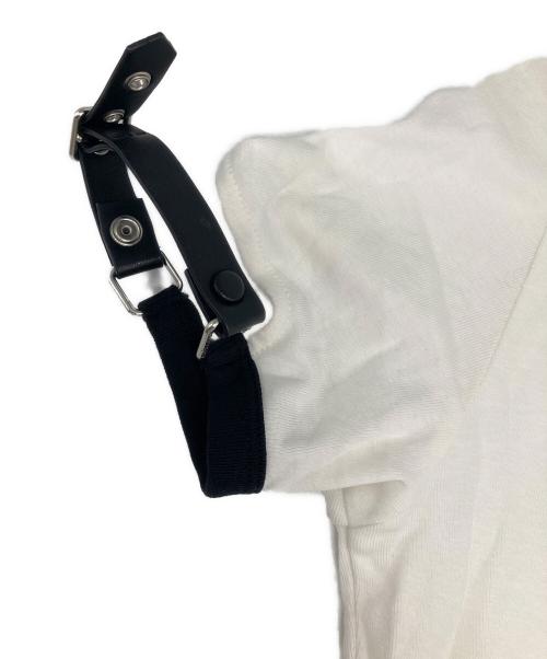 courreges（クレージュ）courreges (クレージュ) ホワイトバックル Tシャツ ホワイト サイズ:Sの古着・服飾アイテム