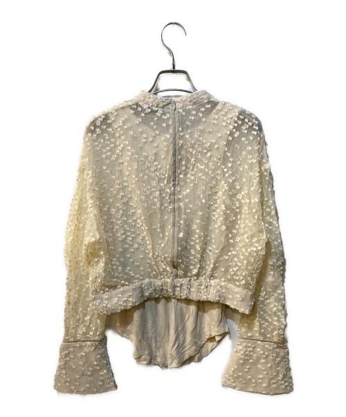CLANE（クラネ）CLANE (クラネ) SNOW DOT JACQUARD TOPS ベージュ サイズ:1の古着・服飾アイテム