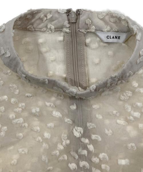 CLANE（クラネ）CLANE (クラネ) SNOW DOT JACQUARD TOPS ベージュ サイズ:1の古着・服飾アイテム