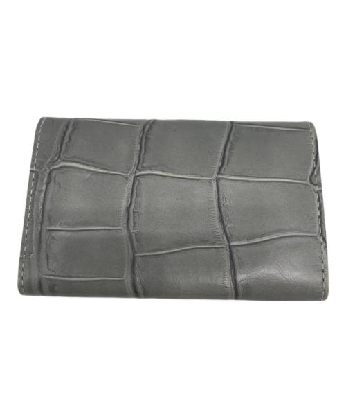 IL BISONTE（イル ビゾンテ）IL BISONTE (イル ビゾンテ) 型押しカードケース グレー サイズ:不明の古着・服飾アイテム