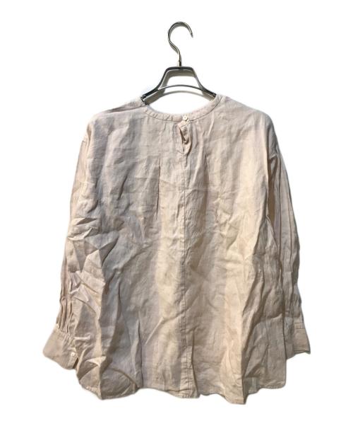 KAGURE（カグレ）KAGURE (カグレ) リネンクルーネックプルオーバー ベージュ サイズ:Freeの古着・服飾アイテム