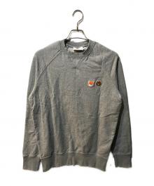 maison kitsune×LINE FRIENDS（メゾンキツネ×ラインフレンズ）の古着「コラボスウェット」｜グレー