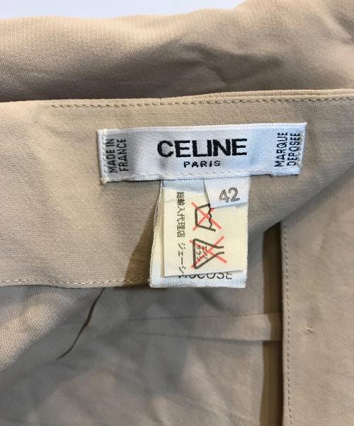CELINE（セリーヌ）CELINE (セリーヌ) マカダムボタンスカートセットアップ ベージュ サイズ:42の古着・服飾アイテム