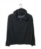 theoryセオリー）の古着「SHEER COTTON  ZIP HOODIE」｜ブラック
