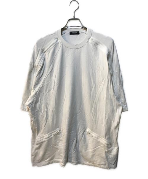 UNDERCOVER（アンダーカバー）UNDERCOVER (アンダーカバー) 袖ジップ半袖BIGスウェット ホワイト サイズ:2の古着・服飾アイテム