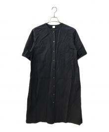 KAGURE（カグレ）の古着「コットンヘンプワイドスリーブワンピース」｜ネイビー