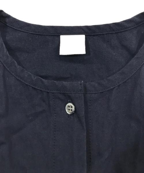 KAGURE（カグレ）KAGURE (カグレ) コットンヘンプワイドスリーブワンピース ネイビー サイズ:Freeの古着・服飾アイテム