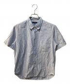 COMME des GARCONS HOMMEコムデギャルソン オム）の古着「ギンガムチェックシャツ」｜ブルー