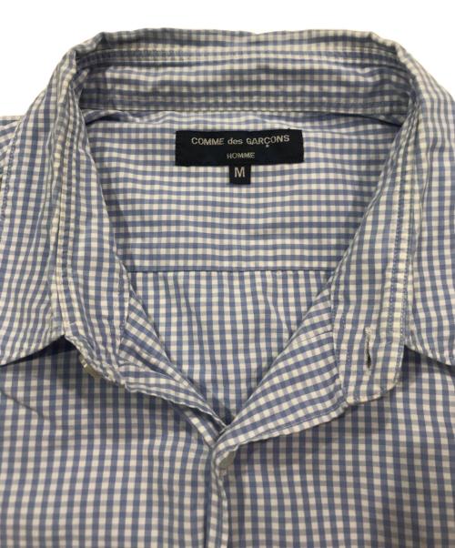 COMME des GARCONS HOMME（コムデギャルソン オム）COMME des GARCONS HOMME (コムデギャルソン オム) ギンガムチェックシャツ ブルー サイズ:Mの古着・服飾アイテム