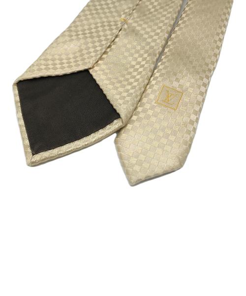 LOUIS VUITTON（ルイ ヴィトン）LOUIS VUITTON (ルイ ヴィトン) シルクネクタイ ゴールド サイズ:実寸参照の古着・服飾アイテム