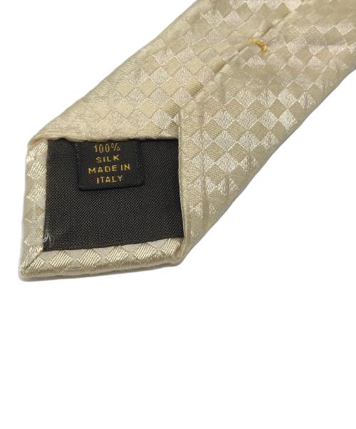 LOUIS VUITTON（ルイ ヴィトン）LOUIS VUITTON (ルイ ヴィトン) シルクネクタイ ゴールド サイズ:実寸参照の古着・服飾アイテム