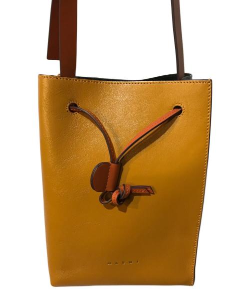 MARNI（マルニ）MARNI (マルニ) Museo Soft Mini Shoulder Bag ブラウン×グレーの古着・服飾アイテム