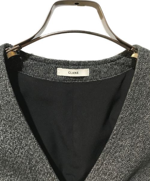 CLANE（クラネ）CLANE (クラネ) PANNIER LINE DENIM BUSTIER グレー サイズ:1の古着・服飾アイテム