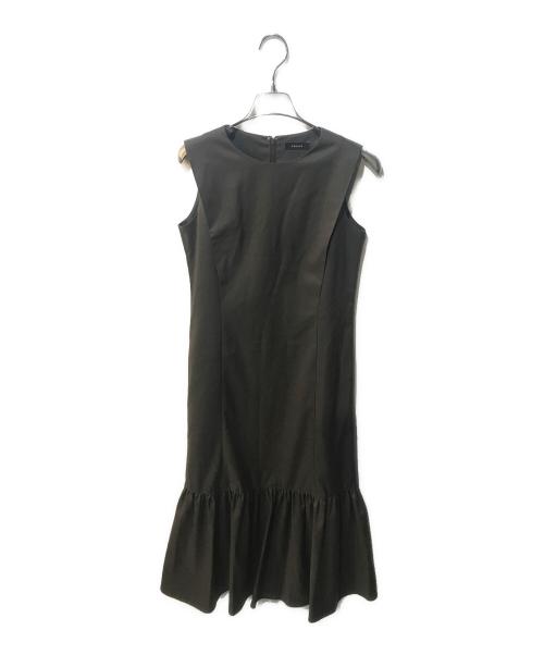 anuans（アニュアンス）anuans (アニュアンス) ボックスタックティアードワンピース ベージュ サイズ:Sの古着・服飾アイテム