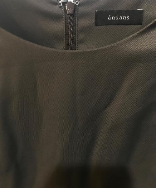 anuans（アニュアンス）anuans (アニュアンス) ボックスタックティアードワンピース ベージュ サイズ:Sの古着・服飾アイテム