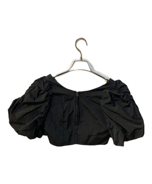 CLANE（クラネ）CLANE (クラネ) VOLUME PUFF SHORT TOPS ブラック サイズ:2の古着・服飾アイテム