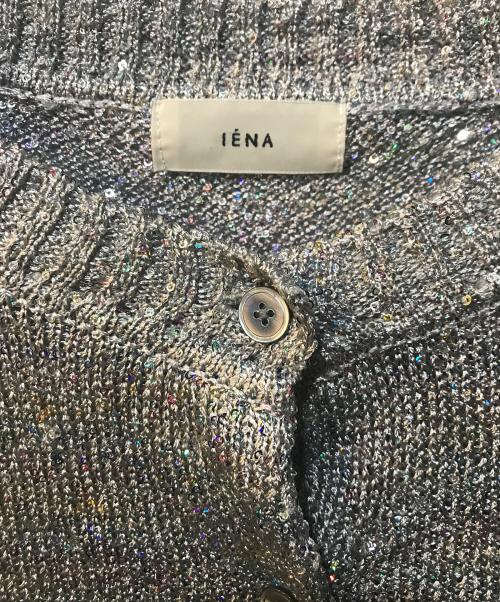 IENA（イエナ）IENA (イエナ) スパンコールカーディガン グレー サイズ:Freeの古着・服飾アイテム