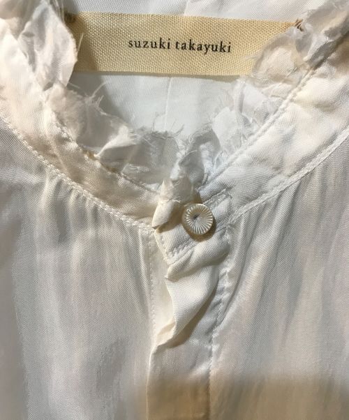 SUZUKI TAKAYUKI（スズキタカユキ）SUZUKI TAKAYUKI (スズキタカユキ) bishop-sleeve blouse ホワイト サイズ:Freeの古着・服飾アイテム