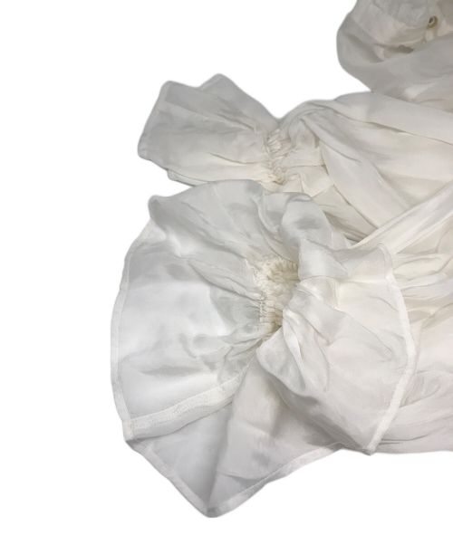 SUZUKI TAKAYUKI（スズキタカユキ）SUZUKI TAKAYUKI (スズキタカユキ) bishop-sleeve blouse ホワイト サイズ:Freeの古着・服飾アイテム