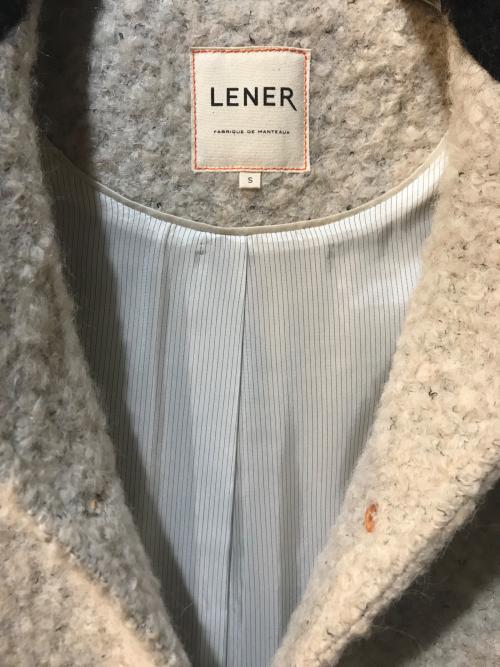 MAISON LENER（メゾン レネール）MAISON LENER (メゾン レネール) アルパカウールスタンドカラーコート アイボリー サイズ:Sの古着・服飾アイテム